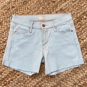 MOTHER THE RUNAWAY Backstage Pass Cut Off Shorts
